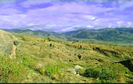 Valle de Cochabamba vue depuis Inca-Rakay