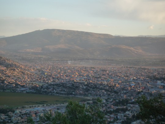 Cochabamba and laguna Alalay