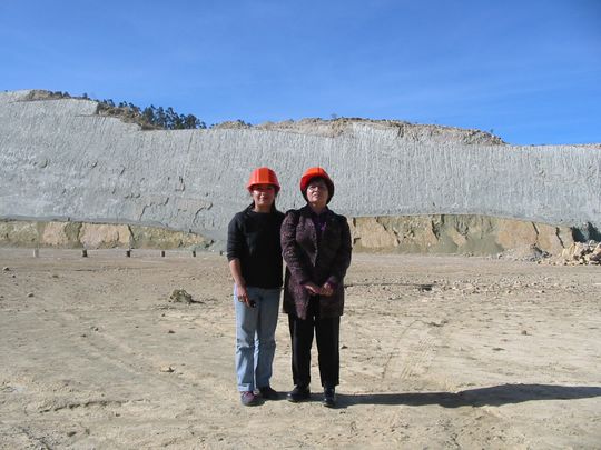 Mary and Nataly in the quarry