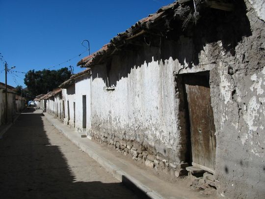 Empty street in Tarabuco