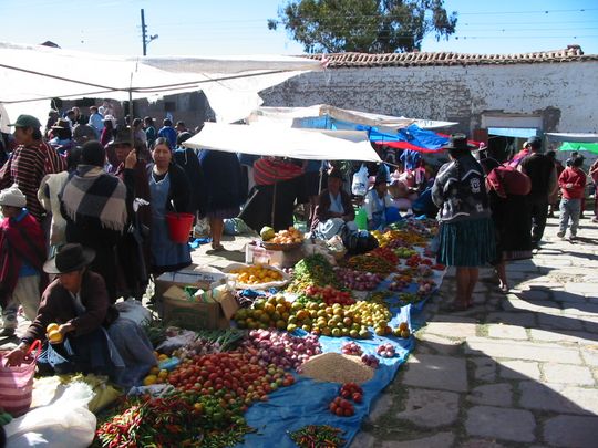 Mercado de frutas y legumbres