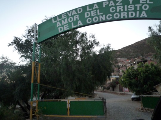 Toll gate on the access road to the statue of Christ