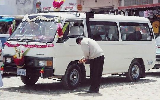 Baptism of minibus