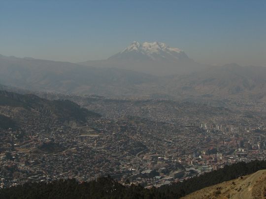 La Paz and Illimani