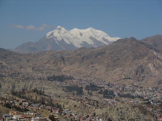 La Paz and Illimani