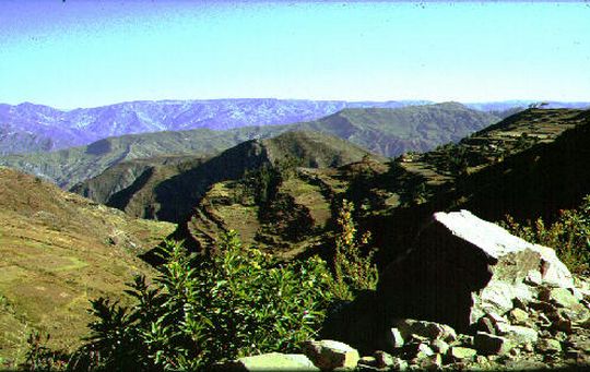 Paysage aux environs de l'Illimani