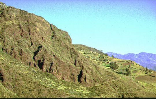 Paysage aux environs de l'Illimani