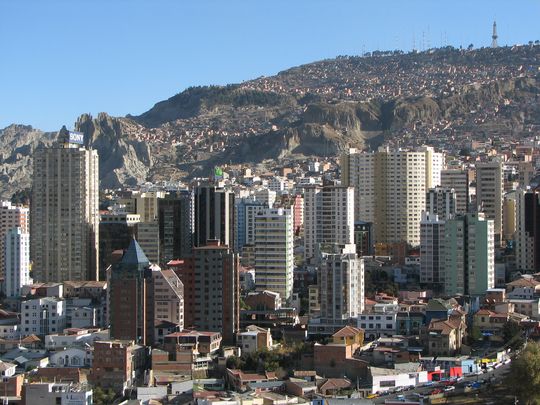 Edificios del centro de La Paz