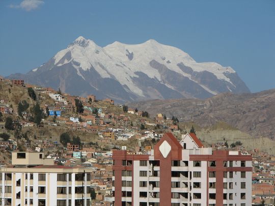 La Paz and Illimani