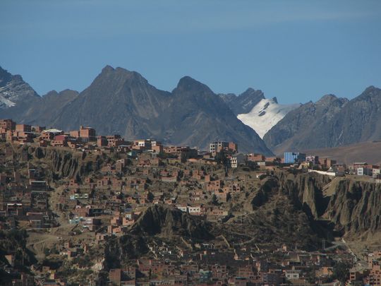 La Paz and Cerro Sekhe Kollu La Paz and Cerro Sekhe Kollu
