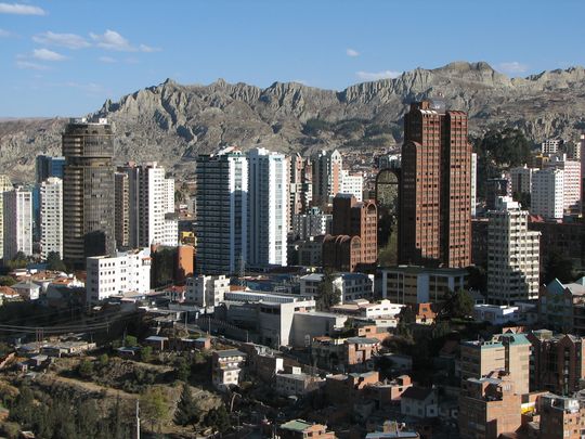 Edificios del centro de La Paz