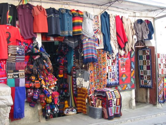 Tiendas artesanales de la calle Murillo