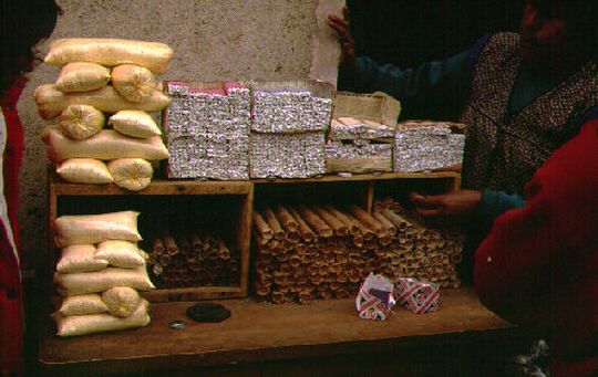 Purchase of dynamite sticks and cigarettes to give the miners as a present