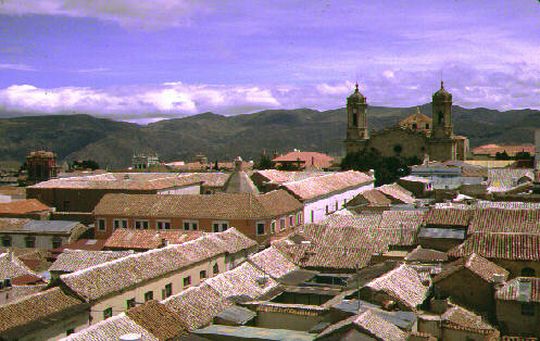 Roofs of houses in Potosí Roofs of houses in Potosí