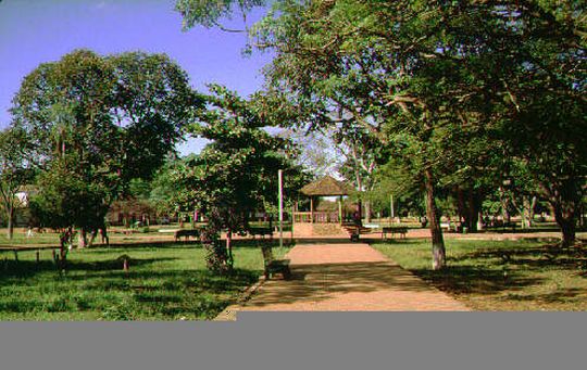 Central square in San Ignacio