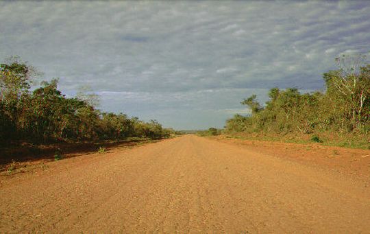 Pista en el medio de la selva