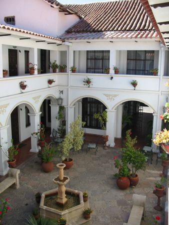 Patio del Hotel Sucre Patio del Hotel Sucre