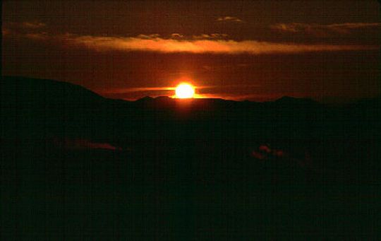 Puesta de sol en Sol de Mañana Puesta de sol en Sol de Mañana