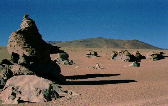 Formations rocheuses dans la Valle de las Rocas
