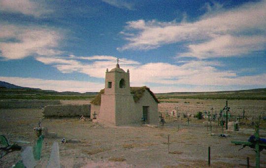 Cemetery and chapel in the village of San Juan