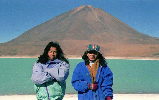 Nataly and Nena at Laguna Verde