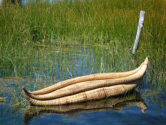 Barco de totora