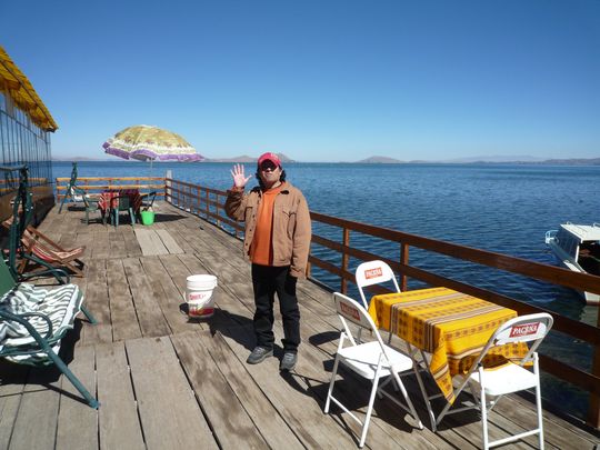 Carlitos en el restaurante Sol de los Andes