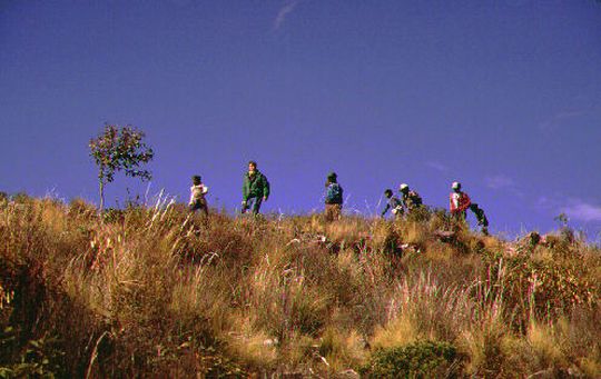 Young guides on the island of Kalahuta