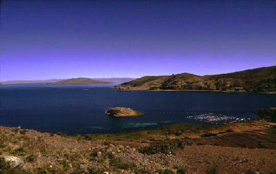 Trout breeding near Tiquina