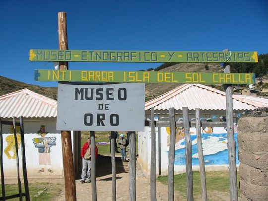 Gold museum in Challapampa