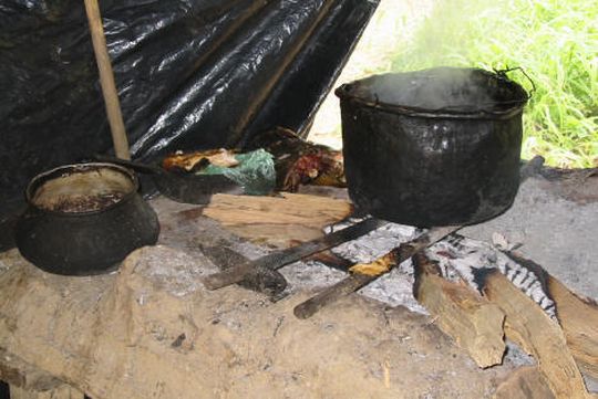 Cuisine au feu de bois