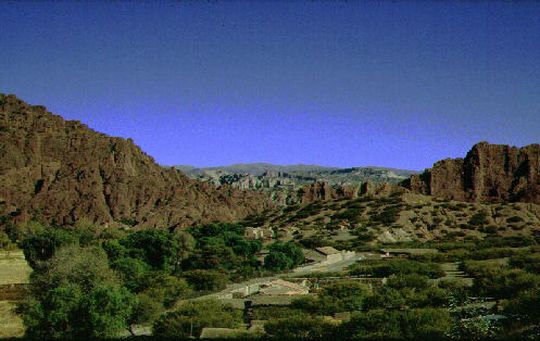 Canyons dans la rgion de Tupiza