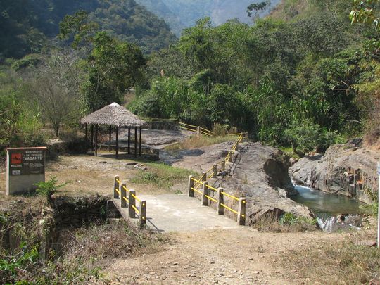 Llegando en Las Pozas del Vagante