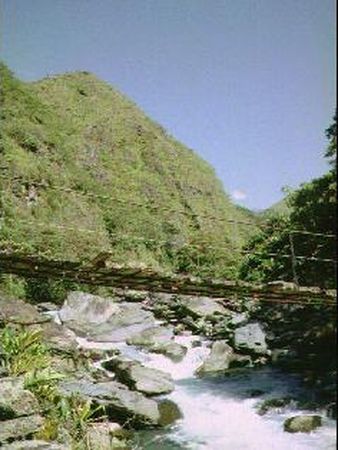 Suspension bridge in Kahua